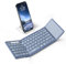 Samsers Foldable Bluetooth Keyboard with Touchpad, Wireless Folding Keyboard for Travel & Windows, Mac OS, Supports 3 Devices (BT5.1 x 3), Blue