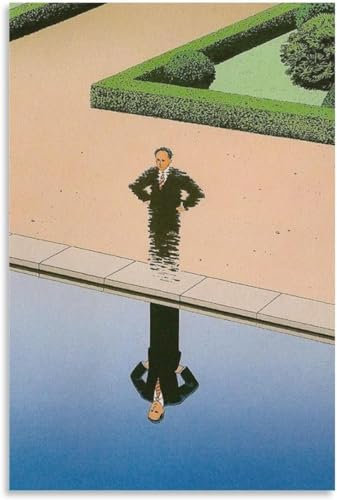 LVTFCO Guy Billout-Poster, kreative Illustration, Wandkunst, Guy Billout-Drucke, Guy Billout-Leinwandgemälde für Zuhause, Wanddekoration, 50 x 70 cm, ohne Rahmen