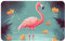 Paillasson intérieur et extérieur imprimé flamant rose, en flanelle facile à nettoyer, tapis d'entrée pour intérieur et extérieur