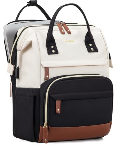 LOVEVOOK Sac à dos étanche pour femme, fille, adolescente, avec compartiment pour ordinateur portable de 18, pour l'école, les voyages, l'université et le travail