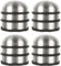 AKOLAFE 4 PCS Door Stoppers Stainless Steel 1.2kg Door Stops Heavy Duty Chrome Door Stopper Doorstops with Rubber Buffer Ring Metal Round Door Stoppers for Floor