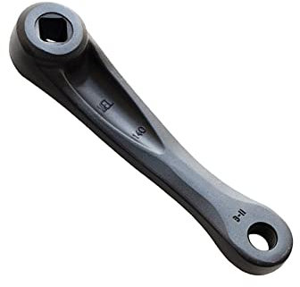 Aymzbd Kinder Fahrrad Kurbel Arm Fahrrad Linke Hand Kurbel Arm Raute Loch Radfahren Metall Linke Einzelne Kette Kurbel Arm, 140MM