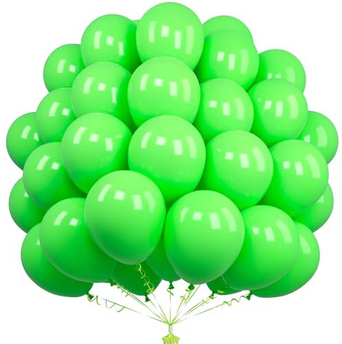 Unisun Grüne Luftballons, 50 Stück 12 Zoll Mattgrüne Luftballons, Grüne Luftballons Für Frauen Mädchen Geburtstagsfeier Dschungel Tropische Safari Ein Wildes Thema Weihnachten Jahrestag Dekorationen