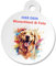 Kiwistar - Hundemarke - Ø32mm - Aluminium - rund - selbst gestalten - Foto - Wunschtext - individuell bedruckt - personalisierte Geschenkidee - Anhänger für Tierhalsband - Hund & Katze