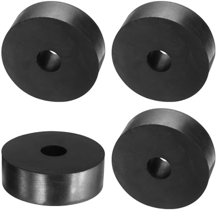 QUARKZMAN 4pz Distanziali Gomma 60mm OD, 15mm ID, 20mm Aaltezza Distanziatore Rotondo Antivibrazioni Boccola Anelli Tenuta Rondelle Spessa per Accessori Auto Domestici