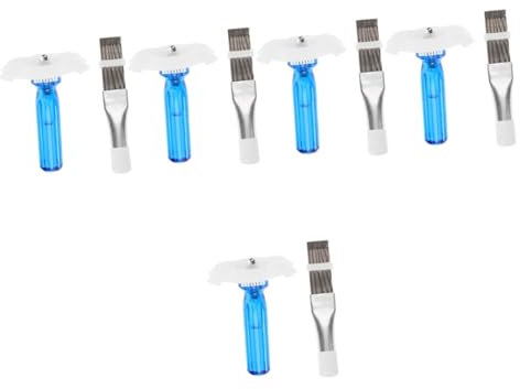 ULTECHNOVO 10 Pièces Peigne À Ailettes Brosse De Climatiseur Kit De Nettoyage Kit De Nettoyage De Radiateur Outil De Nettoyage Peignes À Ailettes Condenseur Peigne À Ailettes Nettoyage De