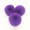 BrightGlow Kunstfell Pompon 8cm Weiche Pompons zum Basteln Groß Pom Pom Bälle Fellbommel Kunstfell-Pom-Poms DIY Pom Pom Bälle Kaninchenfell Bommel für Mützen Beanies Tasche Lila 10 Stück