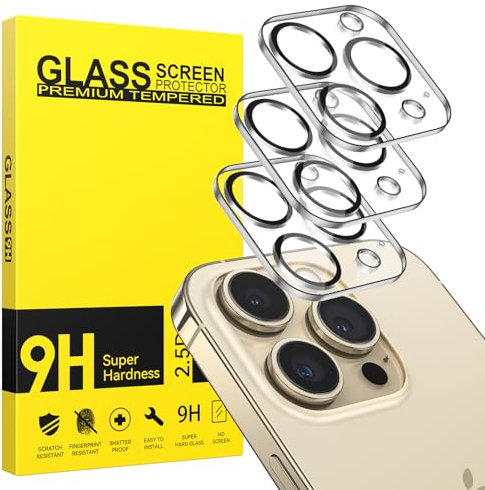 Niphabe 3 Stück Kameraschutz Kompatibel mit iPhone 14 Pro and iPhone 14 Pro Max, 9H Härte Hartglas, Kratzfest–Bläschenfrei, Ultra HD Clear Kameraschutzfolie, Ultra-klar.