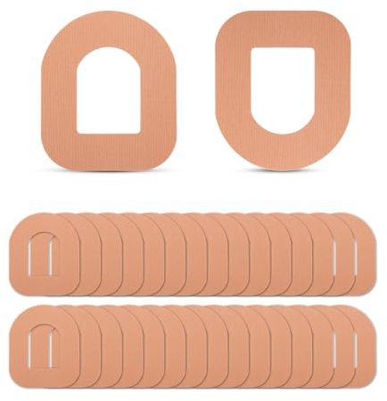 30stk Klebepflaster für Omnipod 5, Wasserdichte Sensorabdeckung Schweißfestes Pflaster für Blutzuckermessgerät Sensoraufkleber Zubehör Kompatibel mit Omnipod 5 (Hautfarbe)