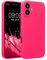 kwmobile Housse Compatible avec Apple iPhone 16 Plus Coque - Housse de téléphone Protection Souple en TPU Silicone - Rose Fluo