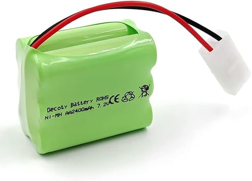 ZWDCVFGK Batterie Ni-MH AA Rechargeable 7,2 V 2 400 mAh avec Prise et câble de Chargement