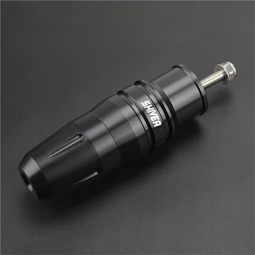 VQLDPX Motorrad-Auspuffschieber Motorrad-Auspuffschieber-Crash-Schutz Für Aprilia Shiver 750 900 Rahmenschieber-Absturzschutz Sturzpads(Schwarz,X-1)