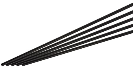 QUARKZMAN Kohlefaserstange, 4mm x 400mm Kohlenstoffstange für RC-Flugzeug DIY Handwerk Drachenflügelrohr Quadcopter-Armreparatur Packung mit 5