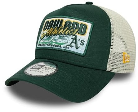 New Era Oakland Athletics MLB Patch A-Frame Trucker Cap Grün - One-Size