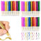 30 Pcs Glitter Glue Pens for Kids, 10 Colours Glitter Pens for Arts and Crafts, Washable Rainbow Glue Stick for Crafting DIY Bottle Decor Scrapbooking Card Decorating Supplies