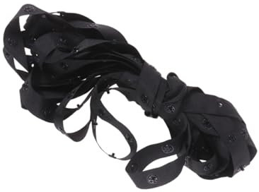 HOODANCOS Diy Unsichtbarer Gürtel Mit Druckknopfverschluss Snap Fastener Für Bettwäsche Vorhänge Und Kleidung Langlebiges Und Nähzubehör Schwarz