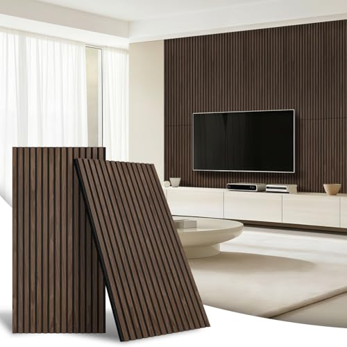 AKK-Star Akustik-Wandverkleidung, 2 Stück, 1200 x 600 x 18 mm, schallabsorbierende und schallabsorbierende Paneele für Wände und Decken, geeignet für Konferenzraum, TV-Wand, 3D-Dekoration (Schwarz