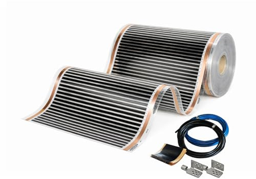 Film chauffant infrarouge CALORIQUE NEO – Chauffage au sol électrique 100 cm, 150 W/m² – Surface 8,0 m² – Film ultra-fin pour stratifié, vinyle et parquet – Idéal construction neuve et rénovation