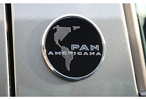 PANAMERICANA Plakette T6 Emblem seitlich satinschwarz chrom