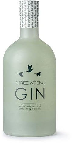 Three Wrens Bison Grass Gin 70cl | Double Gold Award Winning Gin | Unique Flavoured Gin With Notes Of Lemongrass, Subtle Spice & Fresh Cut Grass | Crisp & Refreshing Gin Drink | Gift For Gin Lovers