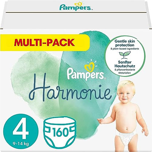 Pampers Baby Windeln Größe 4 (9-14 kg) Harmonie, 160 Stück, Alte Version