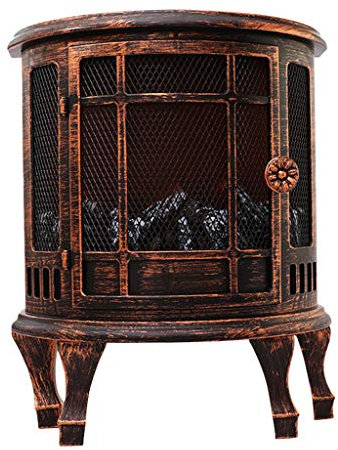 KLOVA Fireplace Lamp, Electric Fireplace Stove Heater Flame Effect Light Christmas Ornament Home Decor
