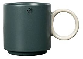 BY ON Cup Noor, Grün/Grau, Kaffeetasse, Teetasse, Hergestellt aus Porzellan, Design Tasse, Porzellan Tasse, Retro Vintage Design, Erhältlich in mehreren Farben