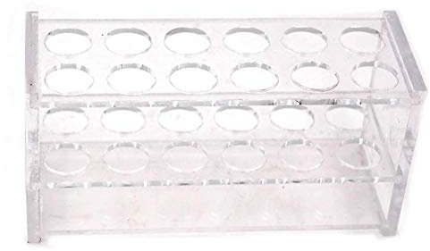 feedal 12 Sockel Klar Acryl Reagenzglas Rack Acryl Reagenzglashalter (10ml)