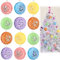 12-teiliges Weihnachtsbaumschmuck-Set, 3D-glitzernde Macaron-Ornament, bunte Süßigkeiten, Weihnachtsschmuck, Pastell-Macaron, Süßigkeiten, Party-Dekorationen