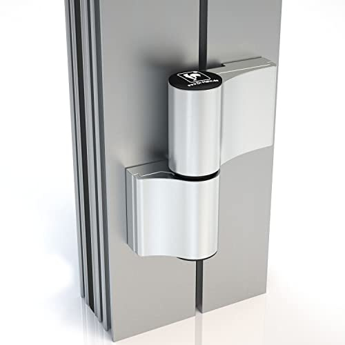 Hahn Türband 4-AT, massives Rollenband 2-teilig mit Ankerschraube 20/65/58mm, Aluminium weiß