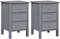 Yaheetech 2er Set Nachttisch Moderner Nachtschrank Nachtkommode Couchtisch mit 3 Schubladen Nachtkonsole Sofatisch für Boxspringbett, 40 x 40 x 60 cm