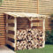 CIADAZ Pergola mit Dach, Kaminholzregal Aussen, Brennholzregal Außen, Holzunterstand, Holzstapelhilfe, 100x90x100 cm Imprägniertes Kiefernholz