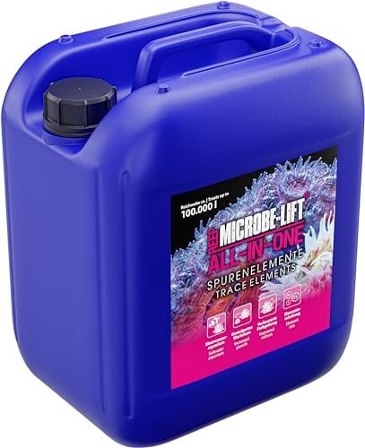 Korallenversorgung Meerwasseraquarium – ARKA All-In-One 5000 ml – Komplettlösung mit Kalzium, Jod, Strontium & Vitaminen – fördert Farbenpracht & Wachstum – über 70 Nährstoffe