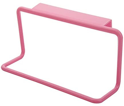 Porte-serviettes pour salle de bain et cuisine avec crochets pour outils de cuisine et gadgets pour économiser de l'espace (rose)