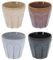 4-tlg. Set Espressotassen im Vintage-Look und Landhausstil - kleine Tassen aus Porzellan für Espresso Porzellantassen 90 ml