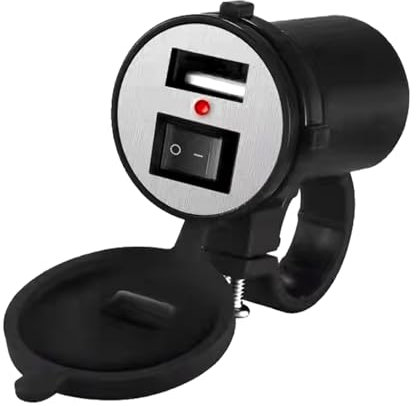 Socket USB 12 V -12 V Carcaser USB, cargador para coches, cargador para teléfono 12 V i | Mpermable para coches, barcos, autobuses, camiones, carrito de golf, autocaravana, moto