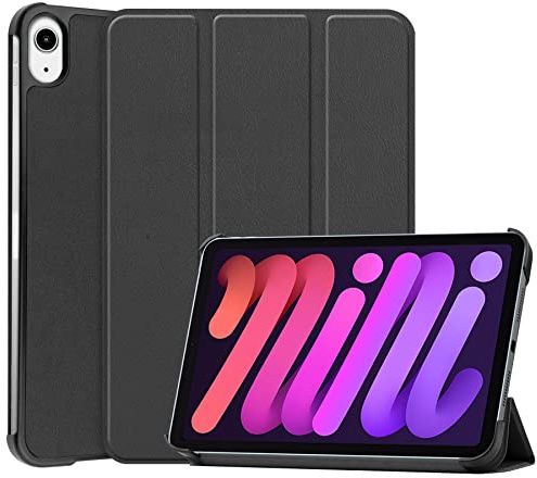 Voyage sur tablette Cas Compatible with iPad Mini 6ème génération 2021 8,3 pouces, Compatible with iPad Mini 6 cas, Slim Tri-pli Stand Case intelligent, Angles multiples Stand Stand Coquille Hard Coqu