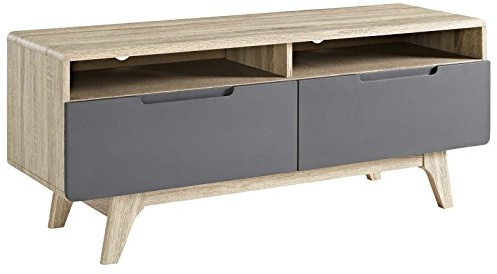 Modway-Origin Mid-Century Moderner 47-Zoll-TV Board, Grau, 39 x 119 x 48 cm