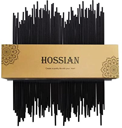 HOSSIAN 50pcs bâtons de diffuseur de roseaux - bâtons de rotin en Bois - bâtons de diffuseur d'arôme d'huile Essentielle - Spa-aromathérapie (7,5 / 19 cm)