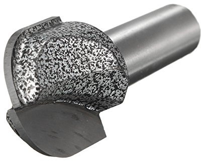 ExcLent 1/2 Inch Shank Round Nose Router Bit 1 Inch Cutting Diameter Tungsten Steel Cutter