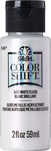 Plaid PE5457 Folk Art Colour Shift Acrylfarbe, weißer Blitz, 57 ml, 5457