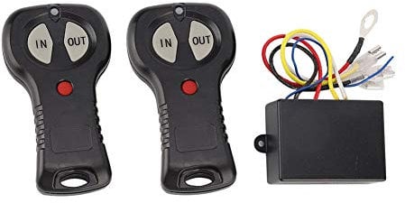 KIMISS 1 paire de contrôleur sans fil, kit de contrôleur de télécommande de treuil sans fil universel 12V pour camion de voiture