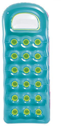 Materassino Mare Spiaggia Gonfiabile Verde 188x71 cm Intex