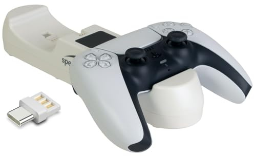 Speedlink JAZZ USB Charger - Ladestation für bis zu 2 Controller der PS5, weiß