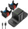 GeeRic Ladestation Kompatibel für Switch,6 IN 1 Switch Joy Con Ladegerät joycon ladestation Lade Dock Zubehör für Switch Konsole Pro Controller mit Typ-C USB Port