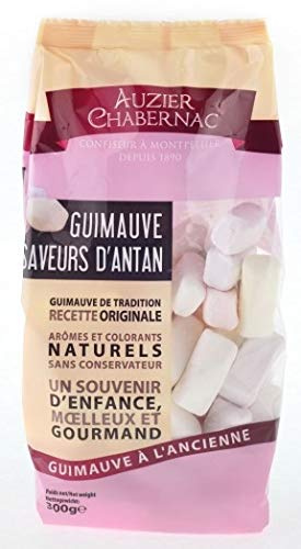 AUZIER CHABERNAC - Guimauve - Confiserie de Tradition - format spécial fêtes d’anniversaire et réception grand sac : (Saveur d’antan - Sac 300g.)