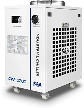 S&A CW-5300AH Industrial Water Chiller 2400W Cooling Capacity for CO2 Laser Tube, CNC Spindle, Laser Welding Machine