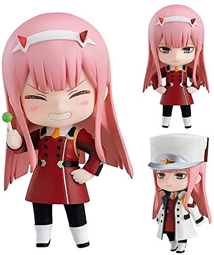 Xinchangda Darling in The Franxx Zero Two Figur Anime Charakter PVC Actionfigur Modell Statue Exquisite Desktop Ornamente (Mehrfarbig, 10 cm)