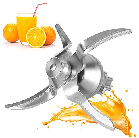Remplacement de la Lame du Mélangeur, Lame de Rechange du Presse-agrumes à 4 Feuilles, Pièces de Rechange du Mélangeur, Compatible avec Thermomix TM31, avec Brosse de
