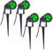 Nvanvmm 4 Piezas LED Luces de JardíN 3W 220V Foco Exterior con Pico IP65 Impermeable JardíN Paisaje LáMpara Decorativa Verde